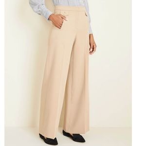 Button Trim Wide Leg Pants - Fits like a 16